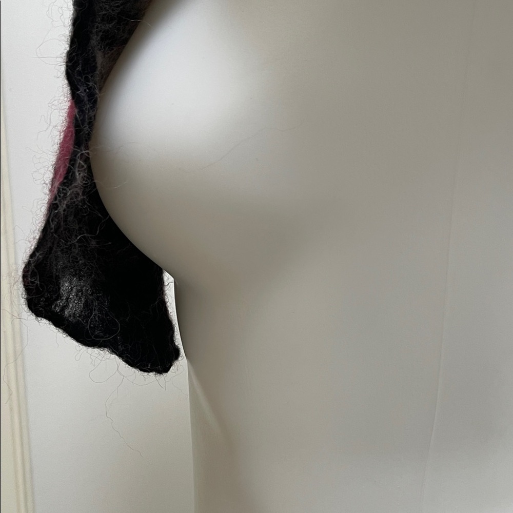 Multicolor Homemade Felted Wool Scarf - image 6